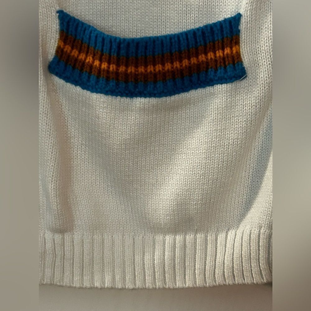 Urban outfitters‎ white contrast trim cropped sweater Small - Picture 6 of 13